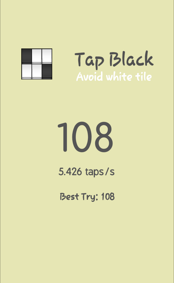 GarrenDiotalevi's tweet photo. I can tap 5.426 taps/sec. Test your reflexes while making great music in Tap Black. http://t.co/BwurF5QTHt #tapblack http://t.co/FFPU5Alhkc