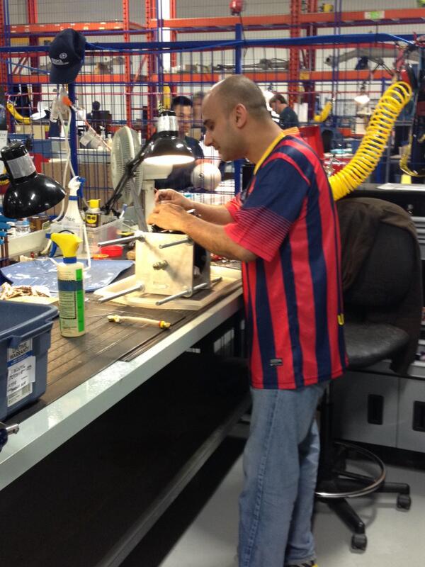 aeropolMRO's tweet photo. A few #AAS technicians hard at work representing their countries for the start of #WorldCup2014 #AVMRO http://t.co/piaHtnLns7