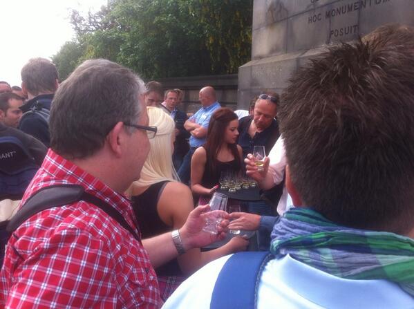 Whisky for 100 today at Calton Hill, Edinburgh