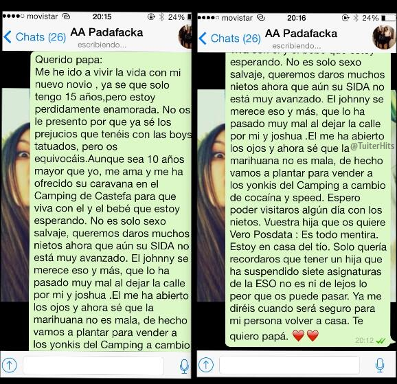 TuiterHits's tweet photo. Papi no me mates http://t.co/IftY9thR1S