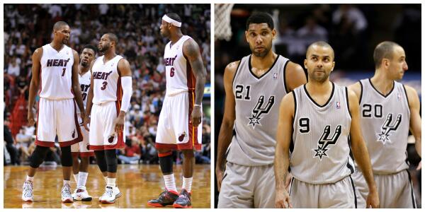 CBSSportsNet's tweet photo. LeBron, Wade &amp; Bosh have won 13 straight games after a playoff loss with Miami. Can the #Spurs snap the streak? http://t.co/CIlU8e26t8