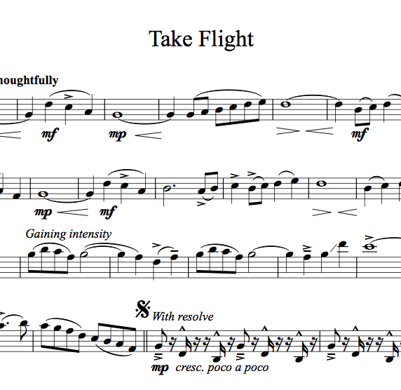 Lindsey Stirling en Twitter ""Take Flight" sheet music is up! Get it