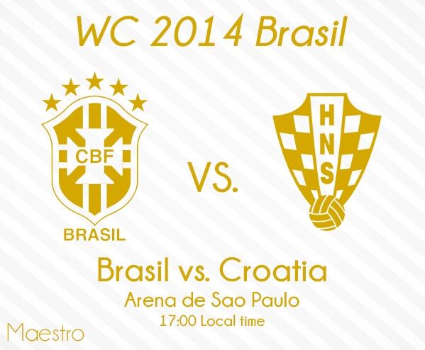 Kick-off | Brazil - Croatia. #BRA #CRO #WorldCup #Maestro