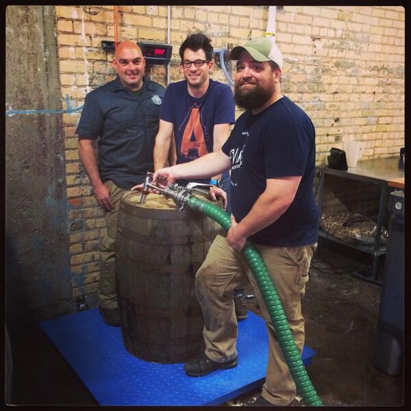 History! Barreling 1st single malt #whiskey <a href="/Vikredistillery/">Vikre Distillery</a> <a href="/duluthwhiskey/">Kevin Evans</a> <a href="/LSHoneyCo/">lake superior honey</a>