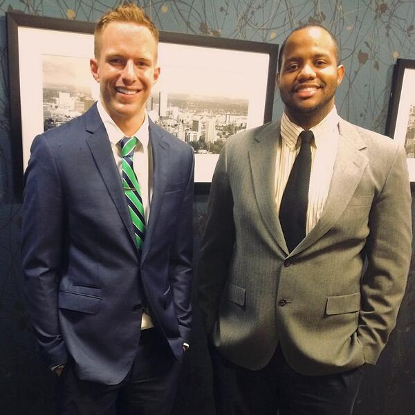 matt_allbritton's tweet photo. Bestie's since being teammates and roommates in 2010. Now business men, serving Jesus. #bff #watchoutdevil http://t.co/hlwzuweLW9