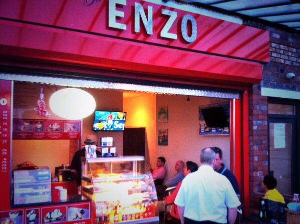 Cozy club at Bar Enzo. 
#WorldCup2014