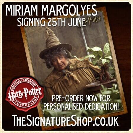 WarwickADavis's tweet photo. Miriam Margolyes is signing for @SignatureShop #FacultyCollection. Pre-order yours dedicated: http://t.co/uGz8jkE4x7 http://t.co/4vXZMv0VvB