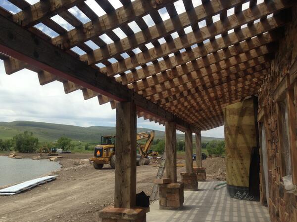 ReganConst's tweet image. One of our current projects on the White River. #flyfishingarchitecture