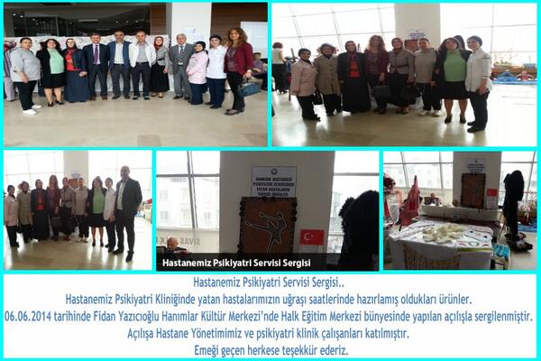 Hastanemiz Psikiyatri Servisi Sergisi..