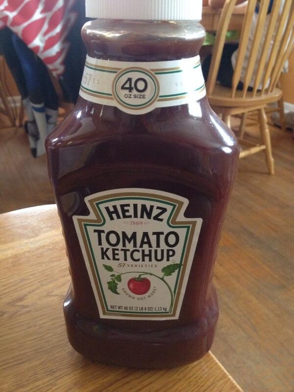 AshleeHoe's tweet image. Ketchup from 2011. Notice the discoloration.