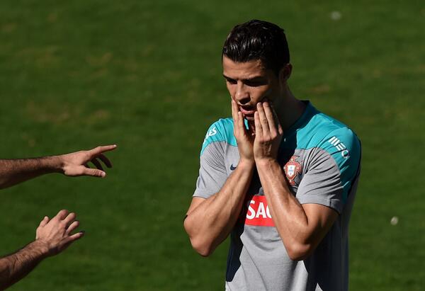 BBC Sport (@bbcsport) on Twitter photo .<a href="/Cristiano/">Cristiano Ronaldo</a> Ronaldo limps out of Portugal's training session with an ice-pack on his knee bbc.in/1l69V3K .<a href="/Cristiano/">Cristiano Ronaldo</a> Ronaldo limps out of Portugal's training session with an ice-pack on his knee bbc.in/1l69V3K