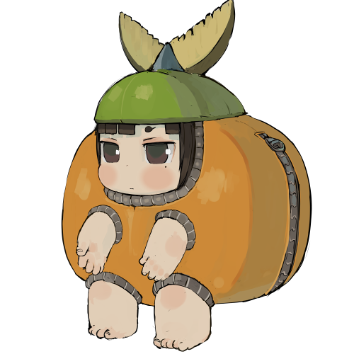 「ちょっと頭のカラーリングを変更したサバ柿さんですの(*'∀`*)テヘヘ 」|🍑エビ桃🍑ﾃｨｱ え08aのイラスト