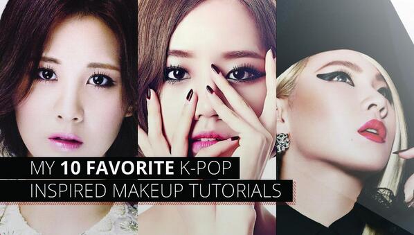 allkpop's tweet photo. My 10 Favorite K-Pop Inspired Makeup Tutorials http://t.co/368DR9jXD3 http://t.co/I5hwdD2e6r