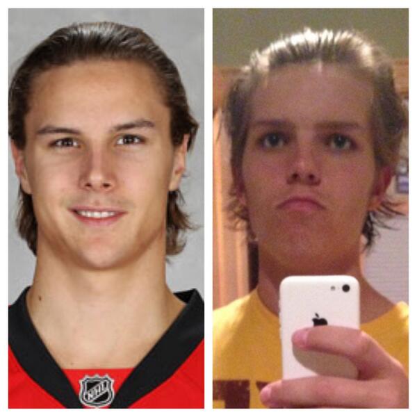 goalie_stud1's tweet photo. Move over Karlsson. I'm going to take your spot just like I took your chick http://t.co/h3bsG4X2Am