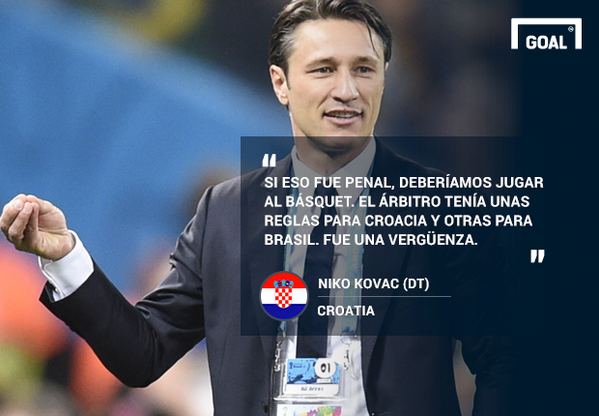 goalmex's tweet photo. La Frase del día en el #Mundial2014, cortesía de Niko Kovac, DT de #CRO. http://t.co/Zd0t6nsUsT
