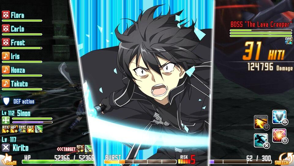 リュウヤ 二刀流最上位スキルのジ イクリプス時のカットインがなかなか凄い Saohf Http T Co F9mstlxupn