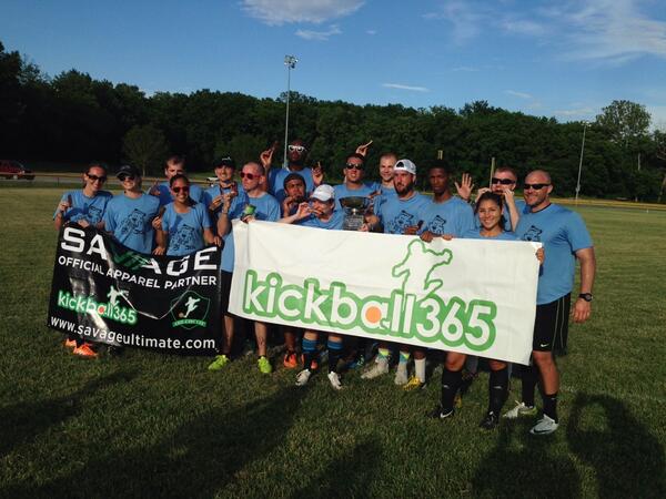kickball365's tweet photo. Uncharacteristic Errors win the Kansas City Kickball Open #KCKO2014 http://t.co/G7Xq05FB8l