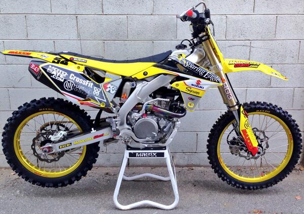 My bikes ready for <a href="/XGames/">X Games</a>! <a href="/RCHracing/">RCH Racing</a> <a href="/suzukicycles/">Suzuki</a> <a href="/YoshimuraUSA/">Yoshimura USA</a> <a href="/StellarMX/">Stellar Technology</a> <a href="/RKEXCEL/">RKExcelAmerica</a> @ProTaperUSA
