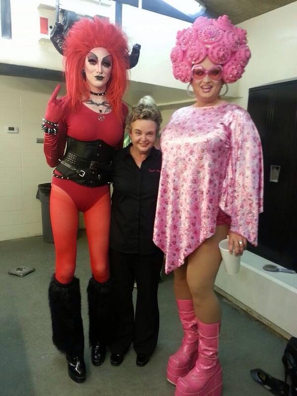 Backstage at Cincy Pride. I love my life.