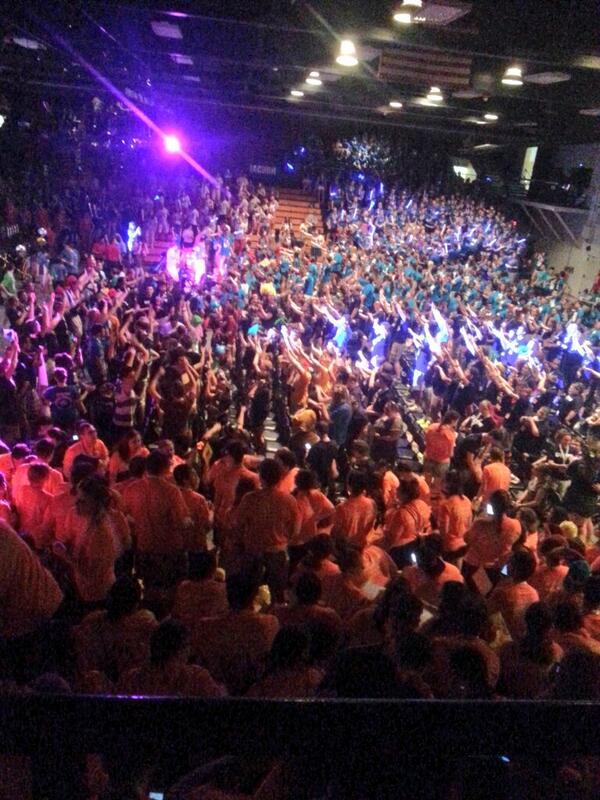 U. Maine Farmington is totally stoked for Roll Call! Check out our sweet view! #BalconySeats <a href="/NEACURH/">NEACURH</a> <a href="/Nacurh2014/">NACURH 2014</a>