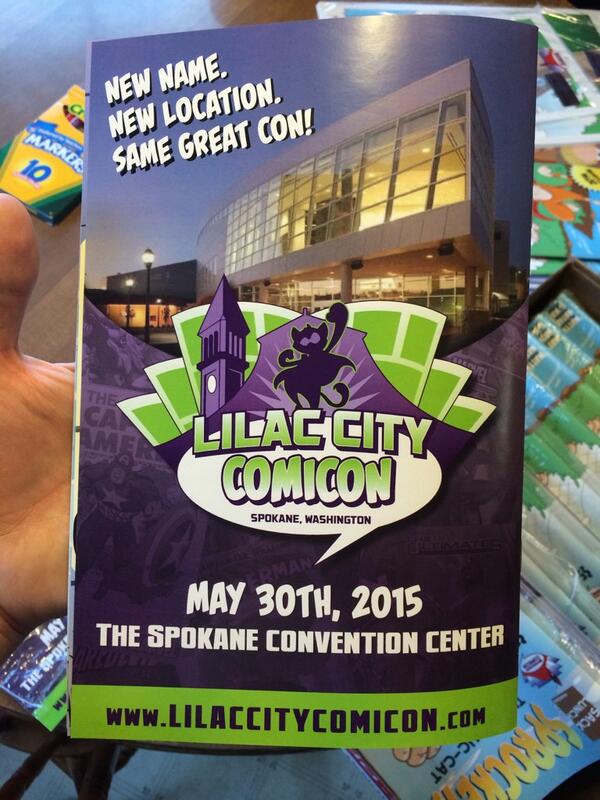 lilaccitycon's tweet image. If you missed the big news #spokanecomicon will be rebranding in 2015 to become #lilaccitycomicon !!! #Spokane