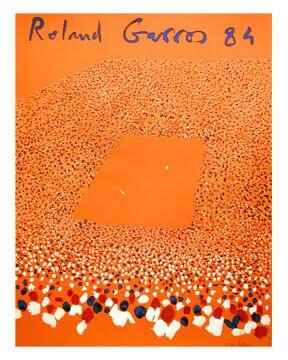 TennisbyDesign's tweet image. Roland Garros design from 1984. #graphicdesign #tennisdesign #tennis