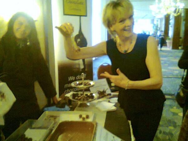 SylviaMcNicoll's tweet image. #whyIjoin @twuc Making truffles with Newfoundland Chocolate Co just before the banquet.