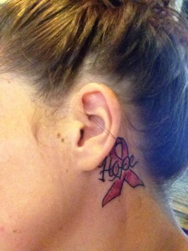 MeganMarie2012's tweet photo. New tat #breastcancerawareness http://t.co/5HbqqcTewD