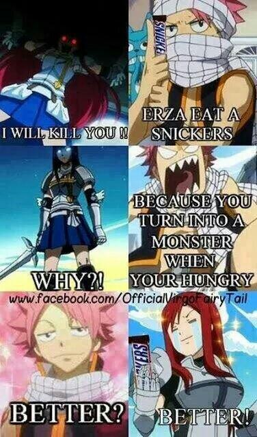 Fairy Tail Memes On Twitter Erza Eat A Snicker Fairytail Fairy Tail Memes On Twitter Erza Eat A Snicker Fairytail
