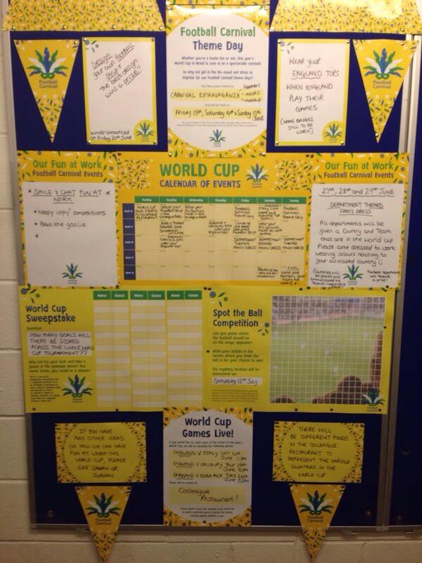 World Cup Fun at Work wall! <a href="/TescoGDunmow/">Tesco Great Dunmow</a> <a href="/Brooksy1975/">Helen Brookes</a> <a href="/JordanKPoole/">Jordan Poole</a>