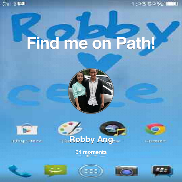 robby_angg's tweet photo. I've shared 31 memories with my friends on #Path - see them now at http://t.co/CiFxicToZa! #thepersonalnetwork http://t.co/qcoIQqYq1A