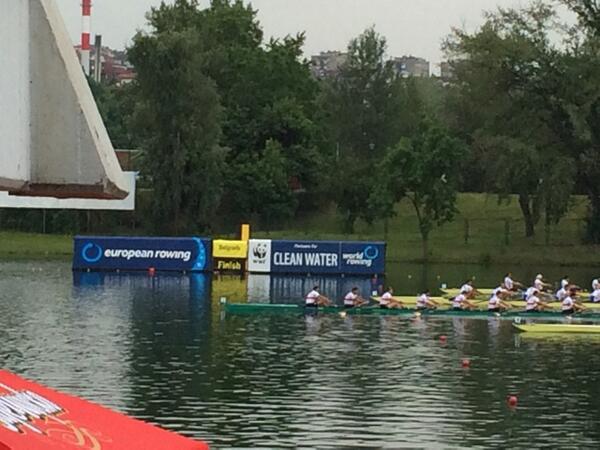 SerbianRowing's tweet photo. Wow, @Deutschland8er wins it in an exciting finish! Great job! @planmax1 #ERCBelgrade http://t.co/ZtyQ24cqib