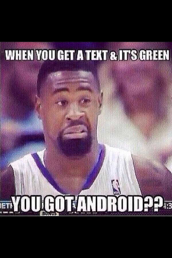 Sirsuavemente's tweet image. Whe I text a non-iPhone user #comeoneson #stepyogameup