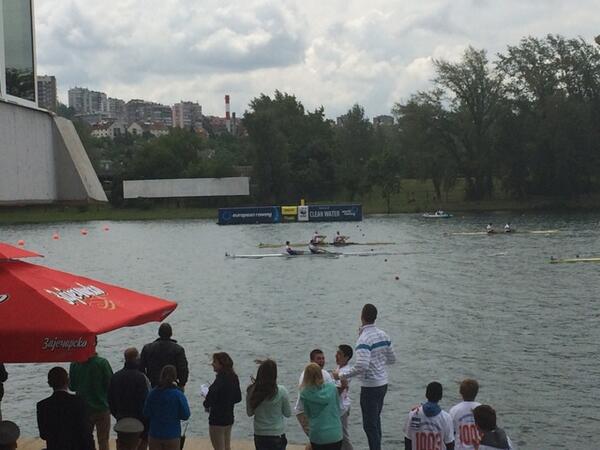 SerbianRowing's tweet photo. Dvojac prvaci Evrope! Serbian pair European Champions!!! #ERCBelgrade @OKSrbije @WorldRowing http://t.co/VVkCN68Zg4