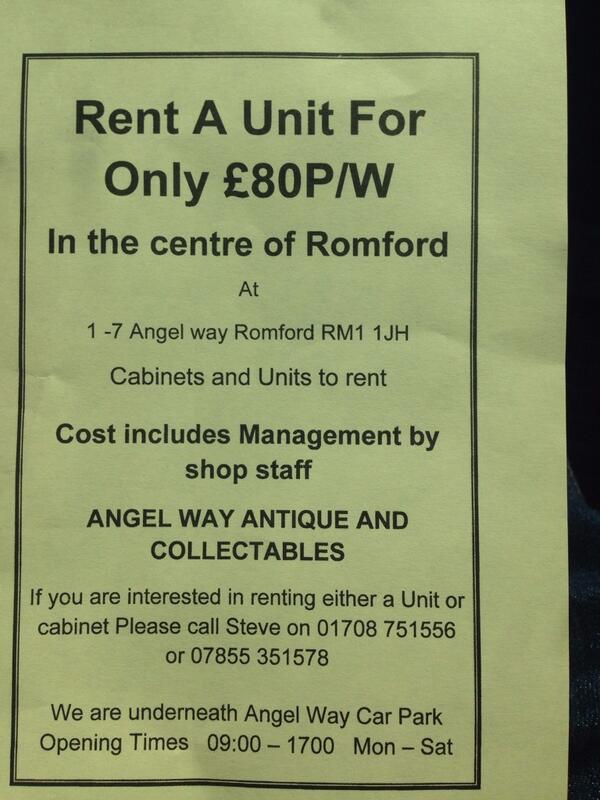 AngelWayAuction's tweet image. Do you buy and #sell #antiques &amp;amp; #collectables rent a space at our shop in the centre of #romford #essex