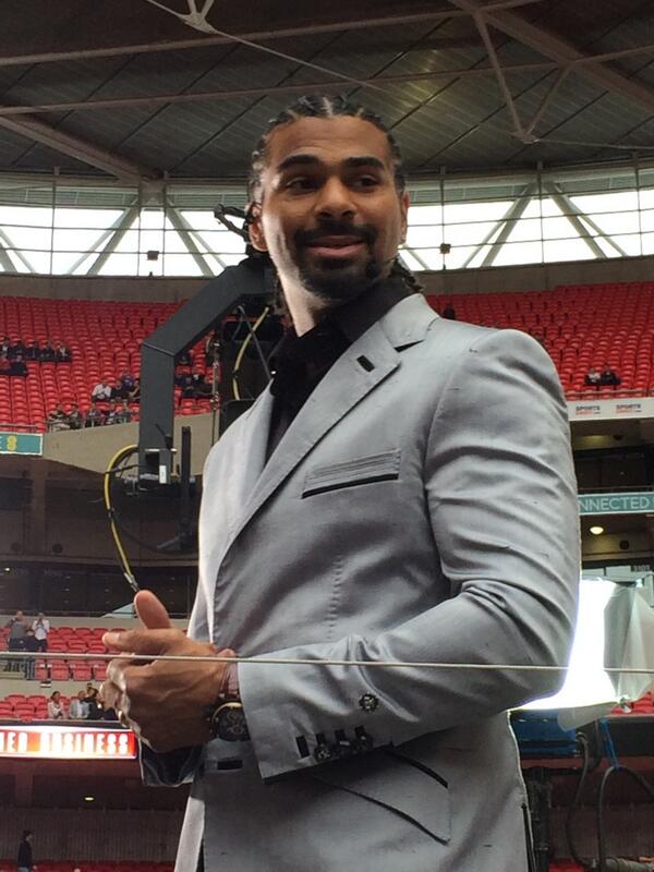 Day_Matty's tweet photo. @mrdavidhaye looking sharp last night. Are you lining up a Wembley fight? http://t.co/TBQ0N1qBBw