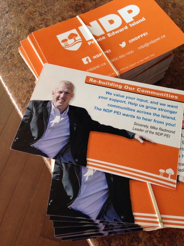 EleanorSibbert's tweet photo. Showing up in mailboxes across the Island.  The @NDPPEI have great volunteers! #ndppei #peipoli # NDP #Canvass http://t.co/qaJWnMMqpJ