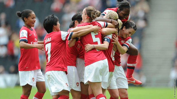 Arsenal's tweet photo. Congratulations to @ArsenalLadies - FA Cup winners yet again! Read our report from Stadiummk http://t.co/gJgySiGWzF http://t.co/QxY2Fc3cPh