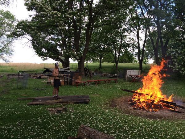 DesignFarmKS's tweet image. The barn, no more, today