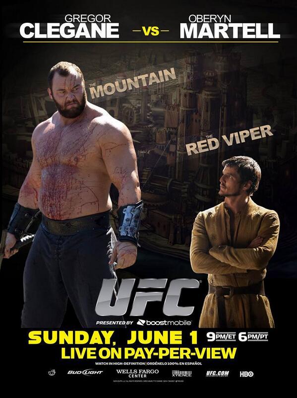 I'm ready for tonight. #TheMountainAndTheViper #GameOfThrones