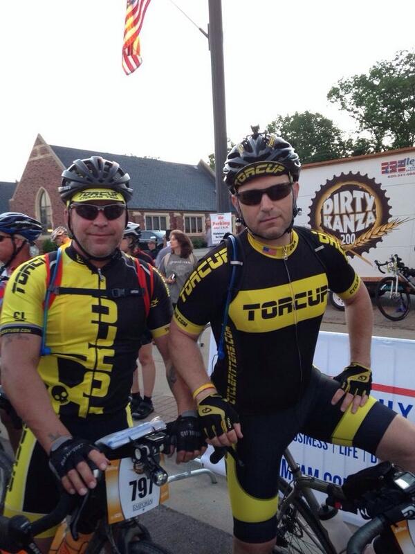 TorcUPCycling's tweet photo. Al Anderson &amp; John Kovacs at the starting line of @DirtyKanza200 2014! BOTH FINISHED in 18 hours! http://t.co/mWWlGsKbG5