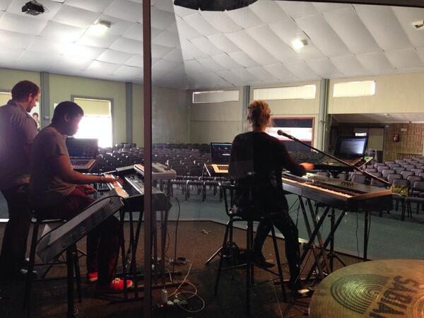 Things are getting serious on the keyboard front tonight! #VCC #vgy2014 #WA