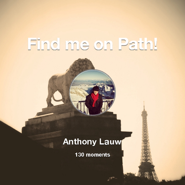 I've shared 130 memories with my friends on #Path - see them now at path.com! #thepersonalnetwork