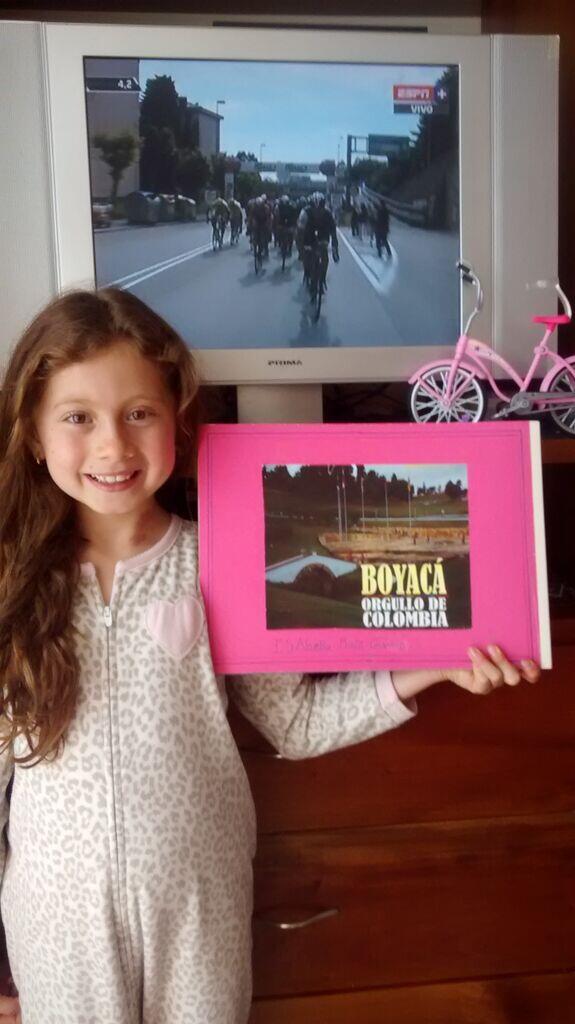 #GiroxESPN Isabella desde Duitama orgullosa de Nairo. Nuestro paisano. Grande Nairo y Rigo