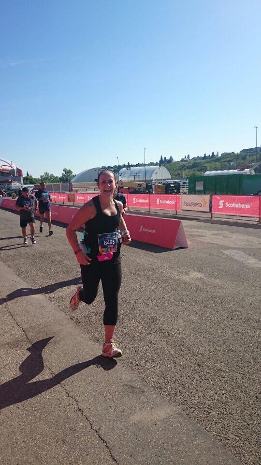 @Wandzie01 is done!  First half marathon!  So proud of this girl. Woo-hoo <a href="/runcalgary/">Trail Report</a>