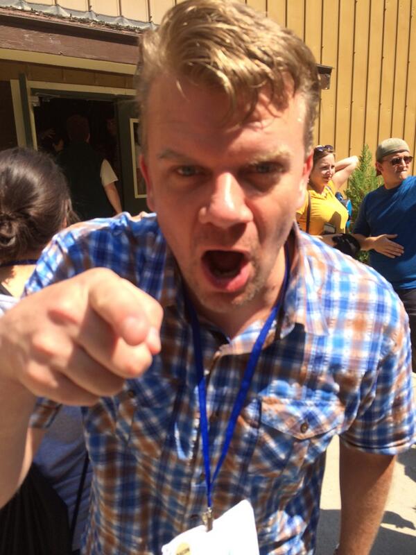 LeahMuppet's tweet photo. "You're like a twitter BOSS!" -Gary Powers. This is for you.  #tir2014 http://t.co/60lBeOeBOa