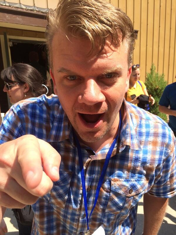 LeahMuppet's tweet photo. "You're like a twitter BOSS!" -Gary Powers. This is for you.  #tir2014 http://t.co/60lBeOeBOa