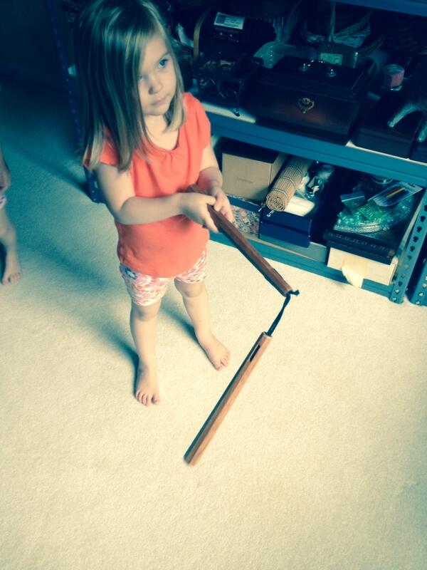 DaveAbbott11's tweet photo. 4yo swinging nunchucks around glass.  What could go wrong? http://t.co/C48lPzN5iT