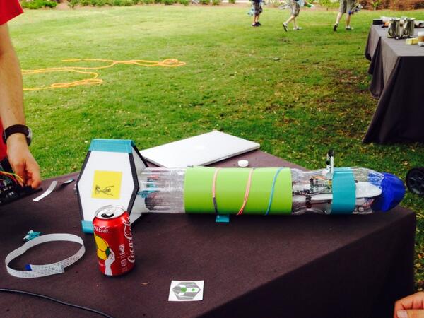 podefr's tweet image. our #noderocket after 4 launches, still in pretty good condition!