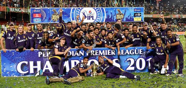 CricketNDTV's tweet image. #KKR celebrate record 9 #IPL wins on the trot, #IPL7 triumph. sports.ndtv.com/indian-premier…